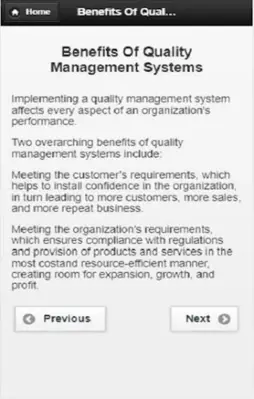 Quality management android App screenshot 0